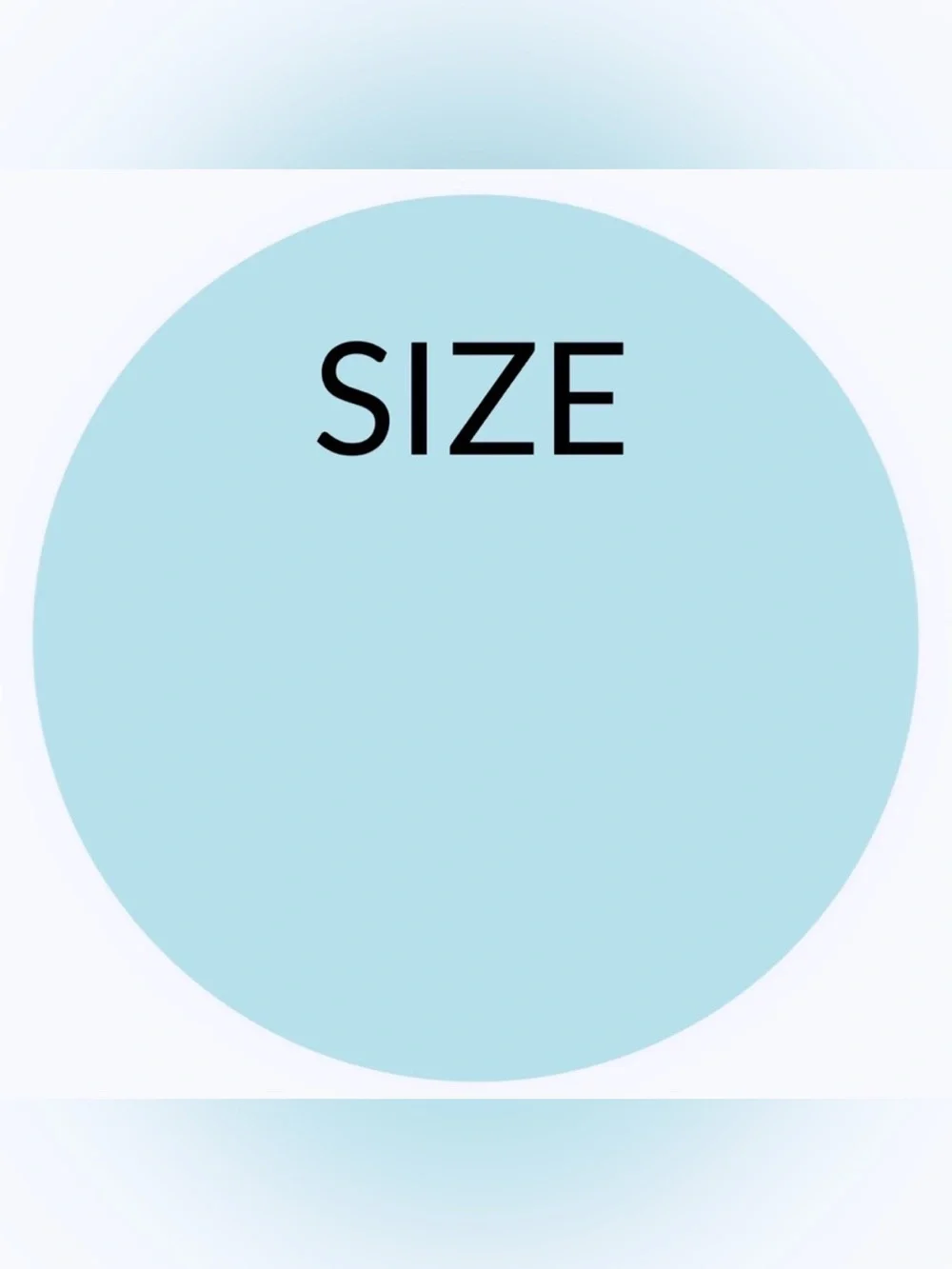 50 STICKERS - 2” ROUND - SIZE LABELS TO FILL IN & INPUT ODD SIZES OR # SIZES